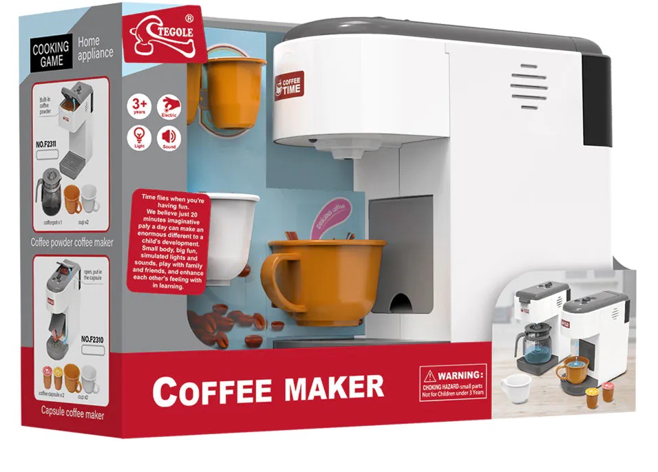 Jucărie pentru copii Tegole - Aparat de cafea cu capsule