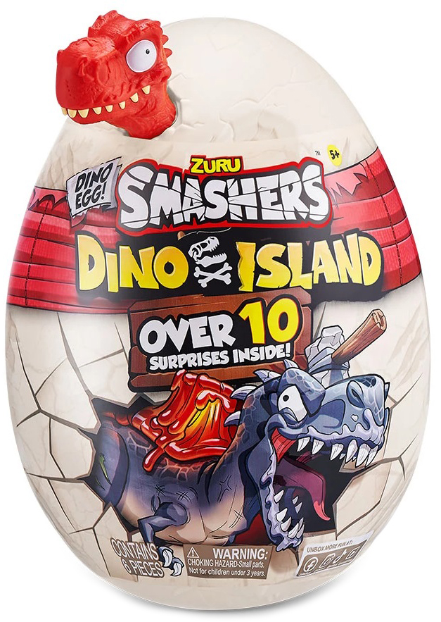 Jucărie pentru copii Zuru - Smashers Dino Island: Ou epic cu dinozaur roșu