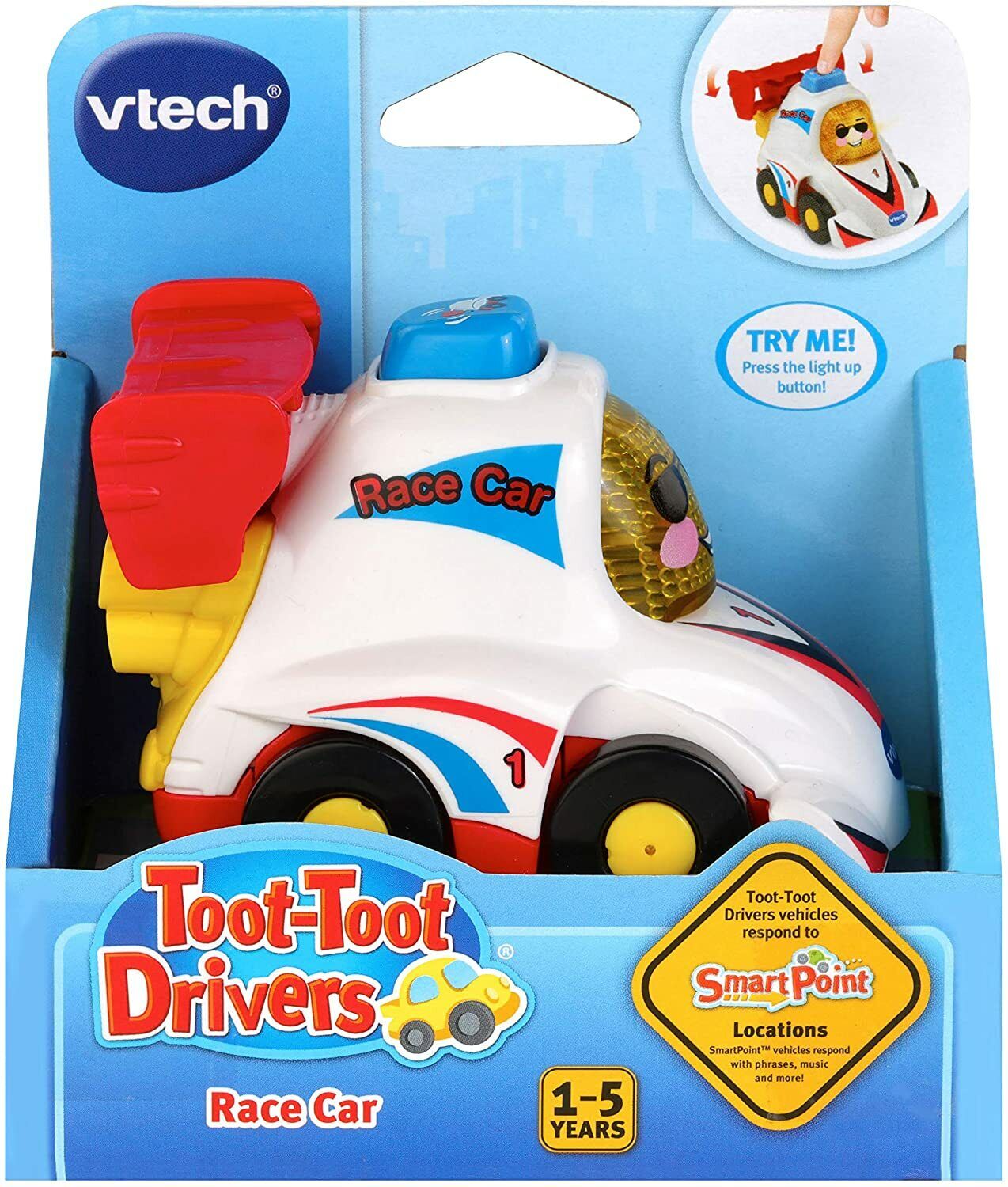 Jucărie pentru copii Vtech - Mini mașină, mașină de curse, alba