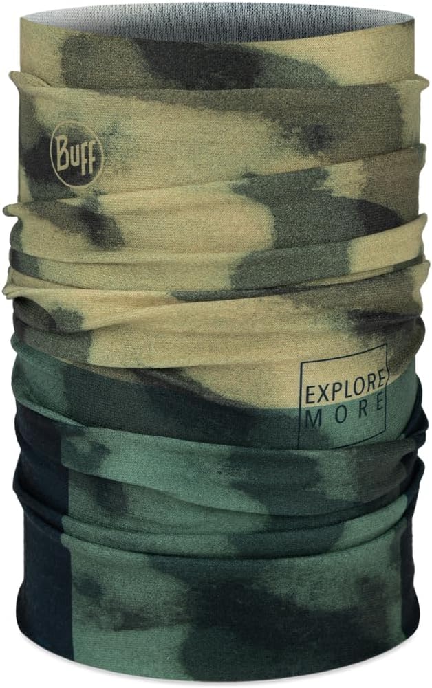 Eșarfă de cap pentru copii BUFF - Coolnet UV Mesvi Forest, verde