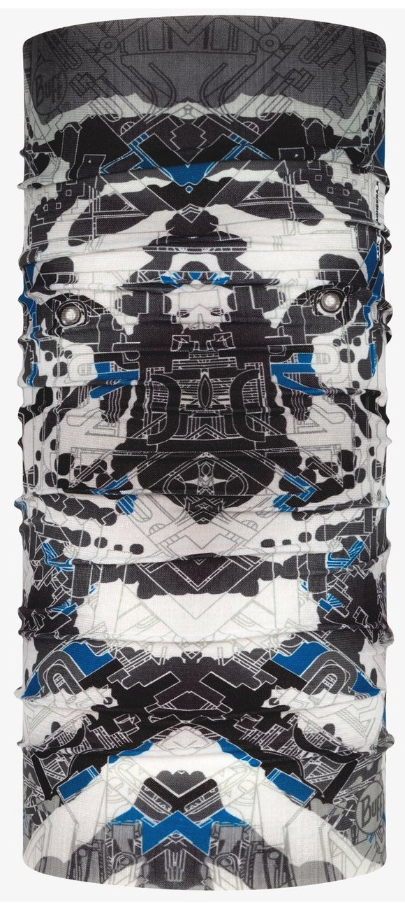 Prosop de cap pentru copii BUFF - Original EcoStretch Neckwear Kids, gri