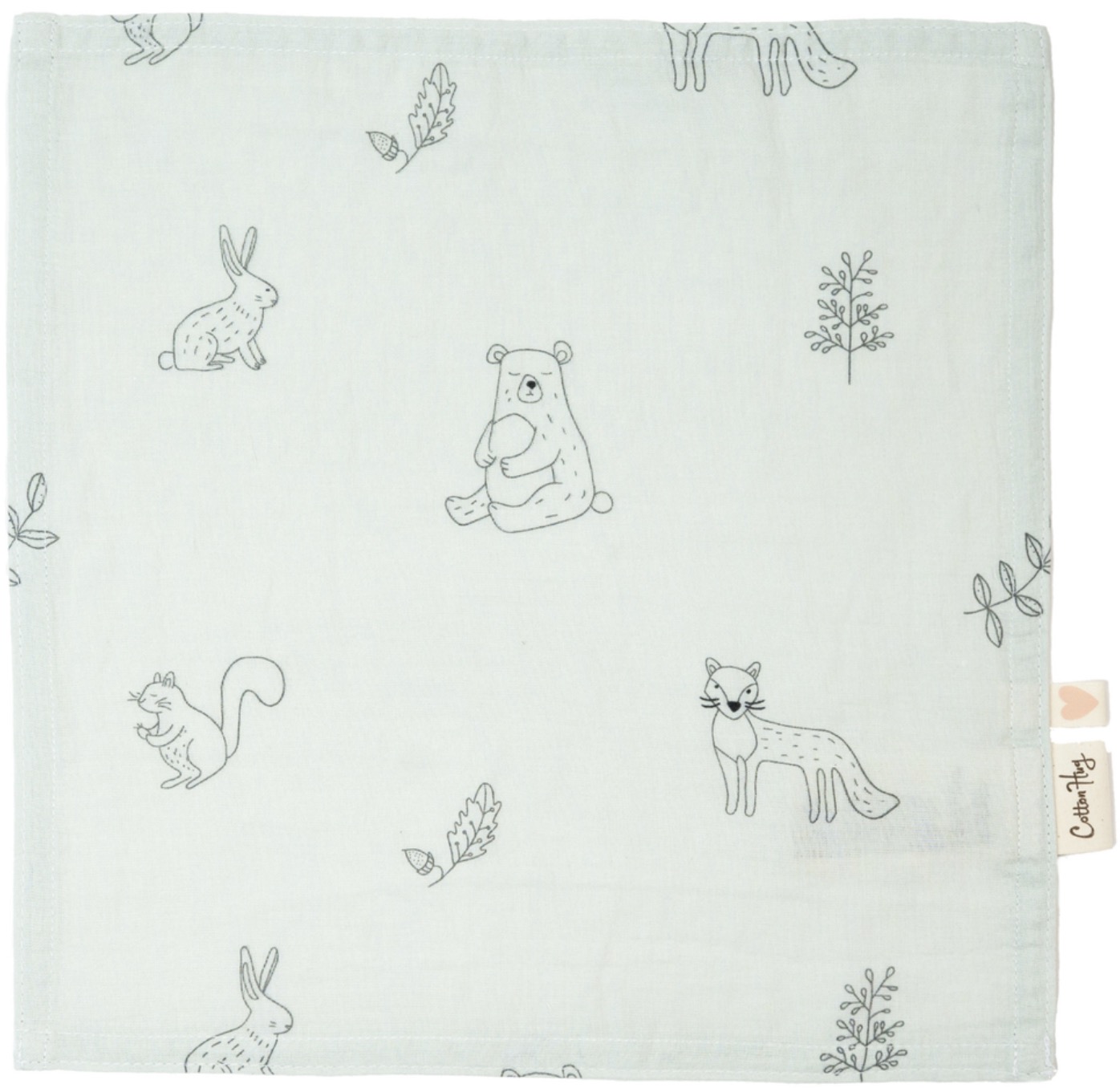 Prosop pentru copii Cotton Hug - Animale de pădure, 30 х 30 cm