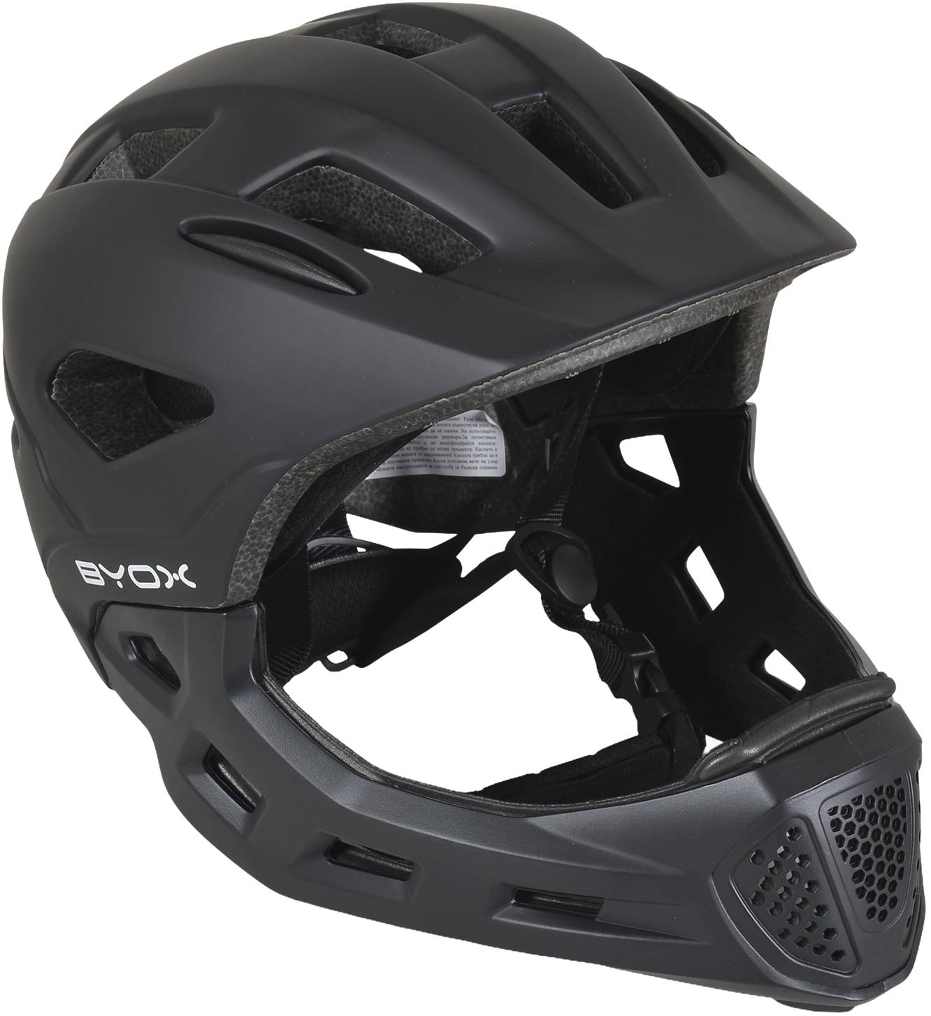 Cască pentru copii Byox - Full face К01, 48-56 cm, negru