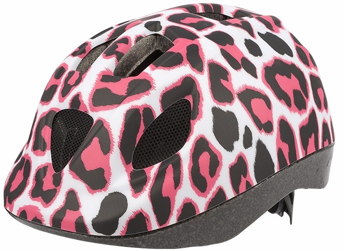 Cască pentru copii Polisport - Pinky Cheetah, mărimea XS, 46-53 cm, roz/negru