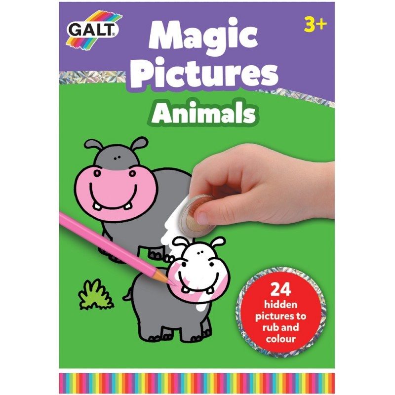Carte pentru copii - sterge si coloreaza Galt - Animale