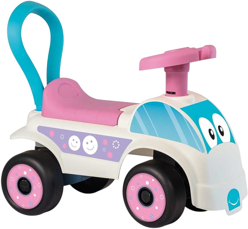 Mașină de împins pentru copii Dolu - Prima mea mașinuță Ride-On, în albastru și roz