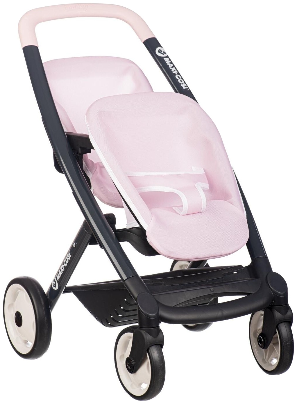 Carucior pentru gemeni Smoby - Maxi-Cosi, roz