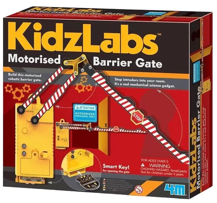 Jucărie de construcție  4M Kidz Labs - Barieră motorizată