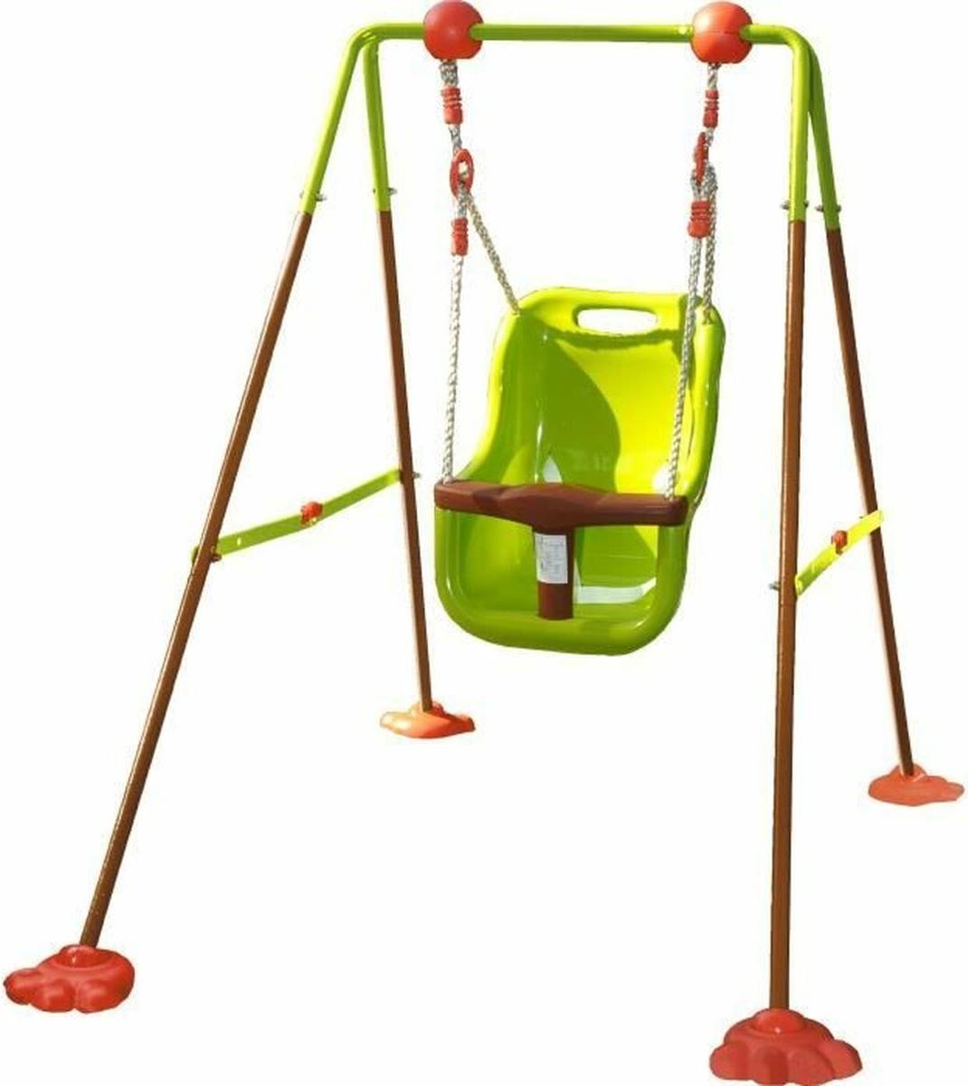 Leagăn pentru copii pentru curte Sonne - Cu cadru, verde
