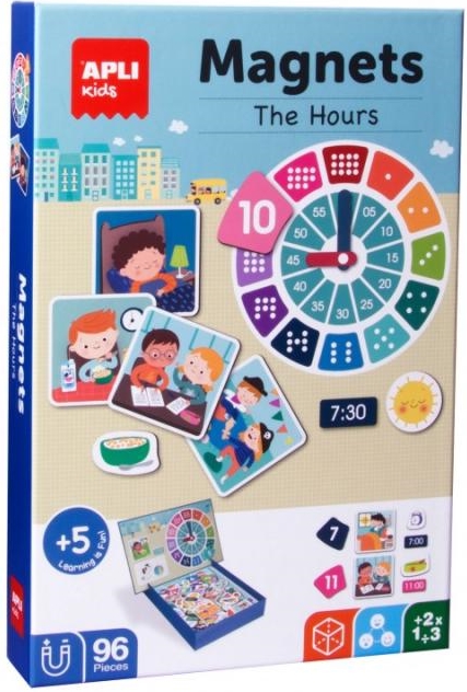 Joc magnetic pentru copii Apli - Orele
