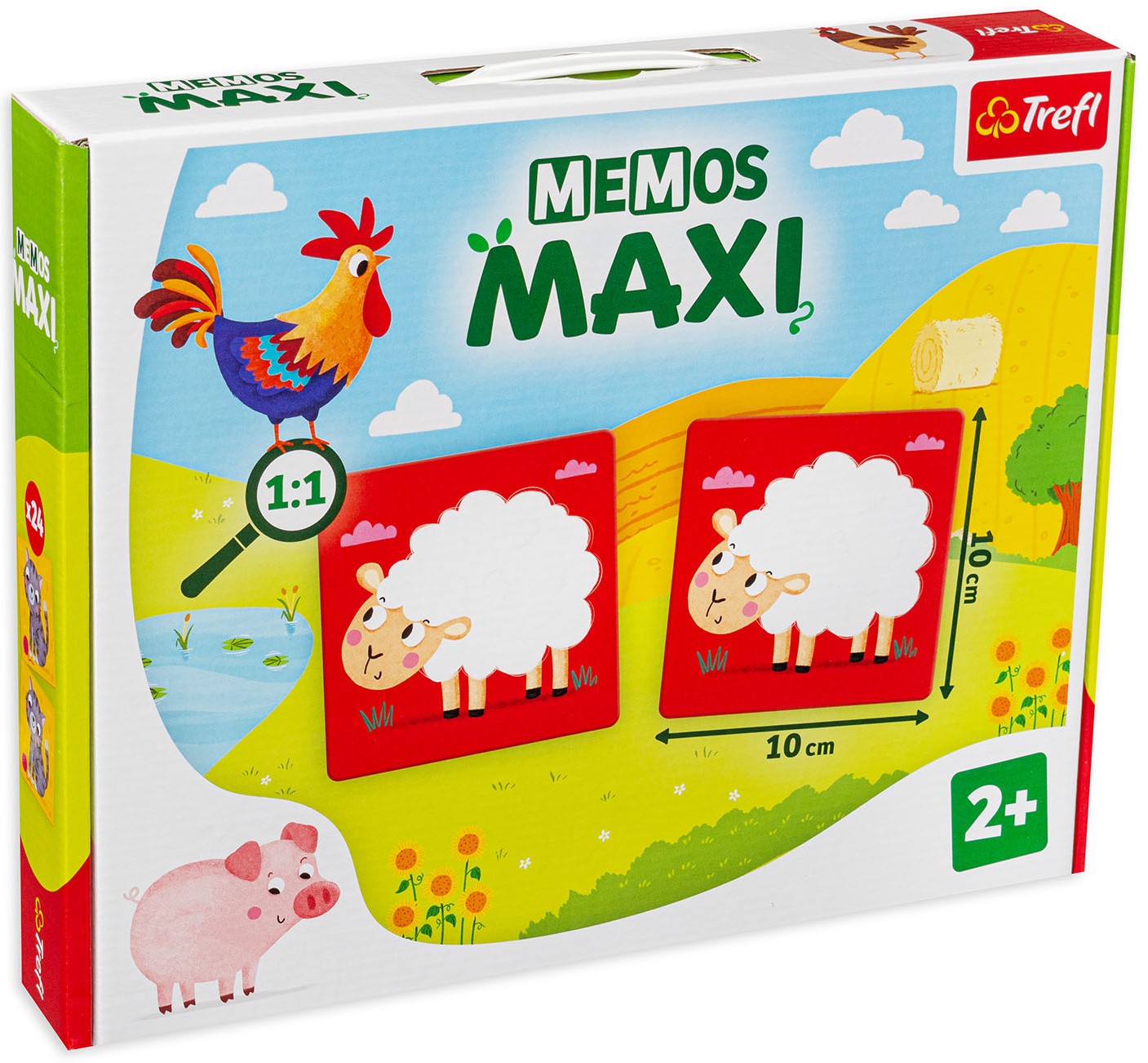 Joc de sociatate de memorie Memos Maxi - Ferma - Pentru copii