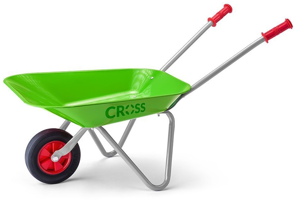 Roaba de gradina metalica pentru copii Woody - Cross, verde