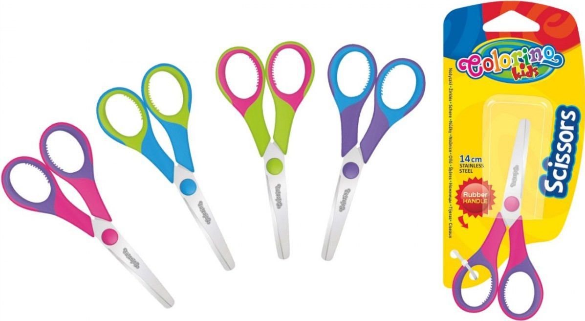 Foarfece pentru copii Colorino Kids - 13,5 cm, sortiment