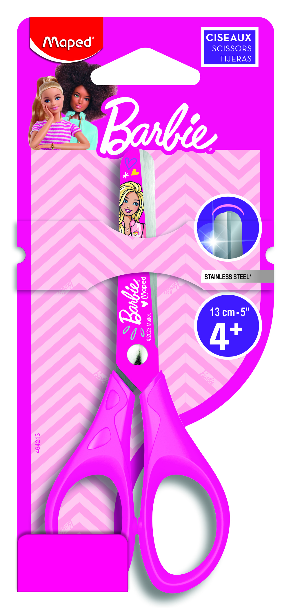 Foarfece pentru copii Maped Barbie - 13 cm