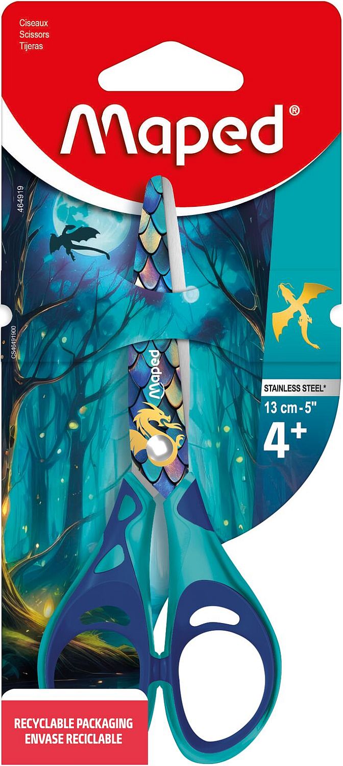 Foarfece pentru copii Maped Dragon - 13 cm