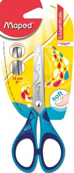 Foarfeca pentru copii Maped Essentials - Kids, albastra, 13 cm