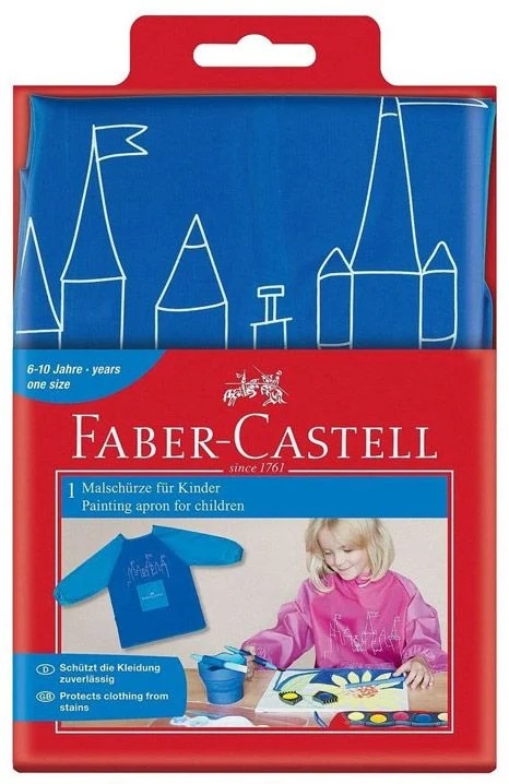 Șorț pentru pictură pentru copii Faber-Castell - albastru