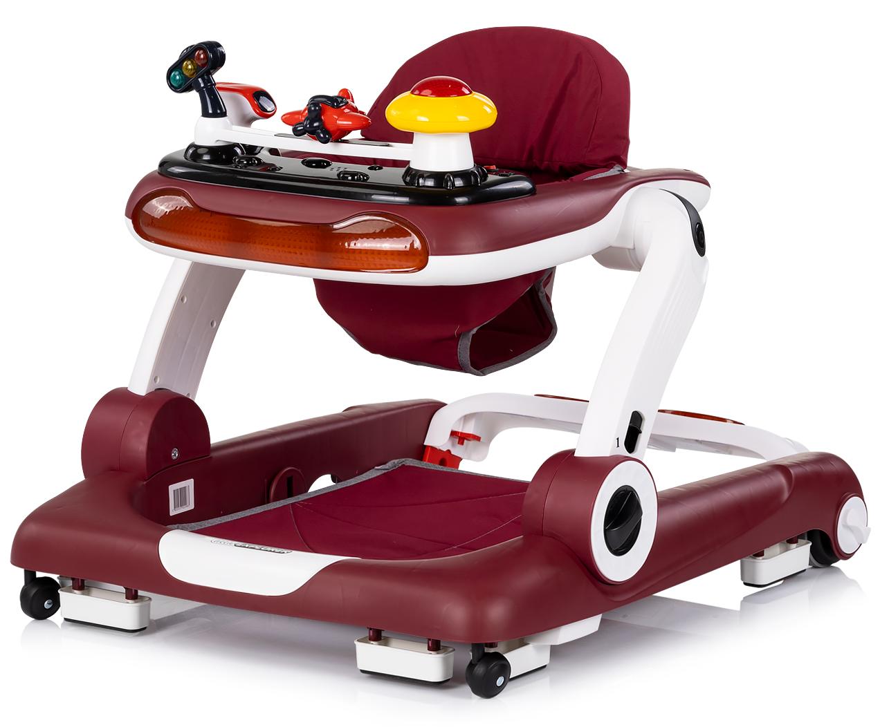 Premergător pentru copii 4 în 1 Chipolino - Little Explorer, roșu
