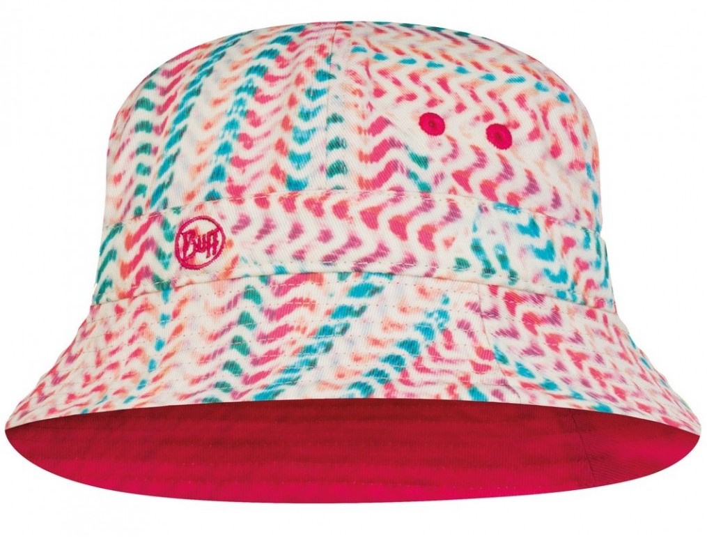 Șapcă pentru copii BUFF - Run Bucket Hat Kumkara Multi, roșiie