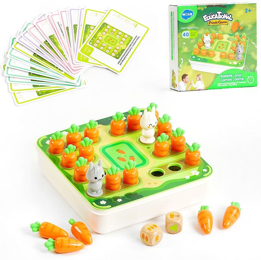 Joc inteligent pentru copii Hola Toys Educational - Iepurași și morcovi