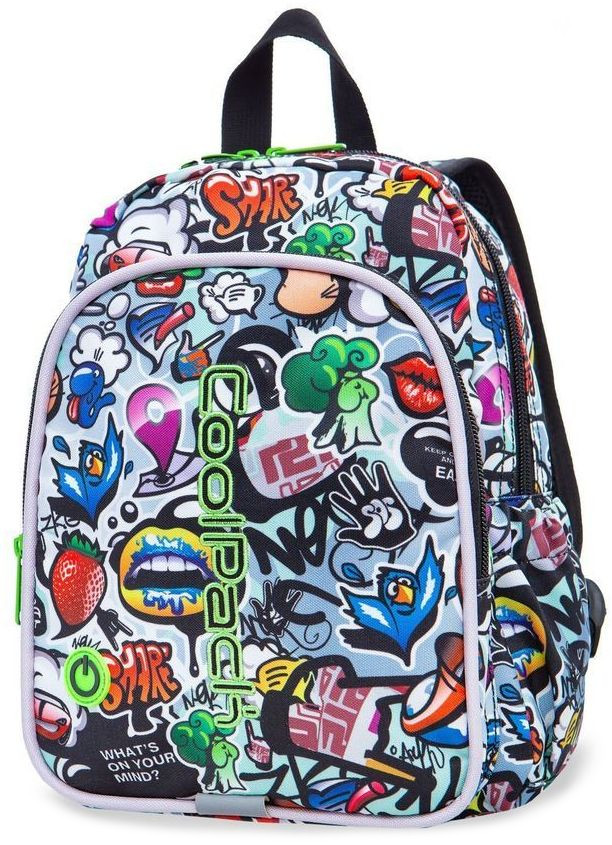 Ghiozdan cu iluminare LED pentru copii Cool Pack Bobby - Graffiti