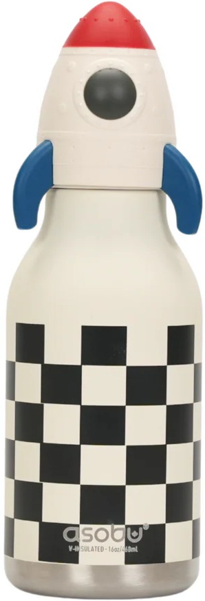 Sticlă termo pentru copii Asobu Bestie - Rocket, 460 ml