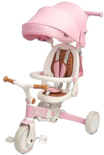 Tricicletă pentru copii 2 în 1 Caretero Toyz - Faro, roz