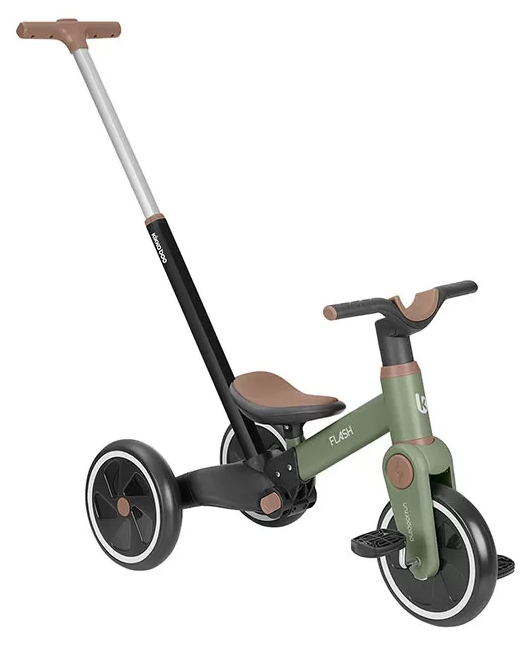 Tricicletă pentru copii 5 în 1 KikkaBoo - Flash, Army Green