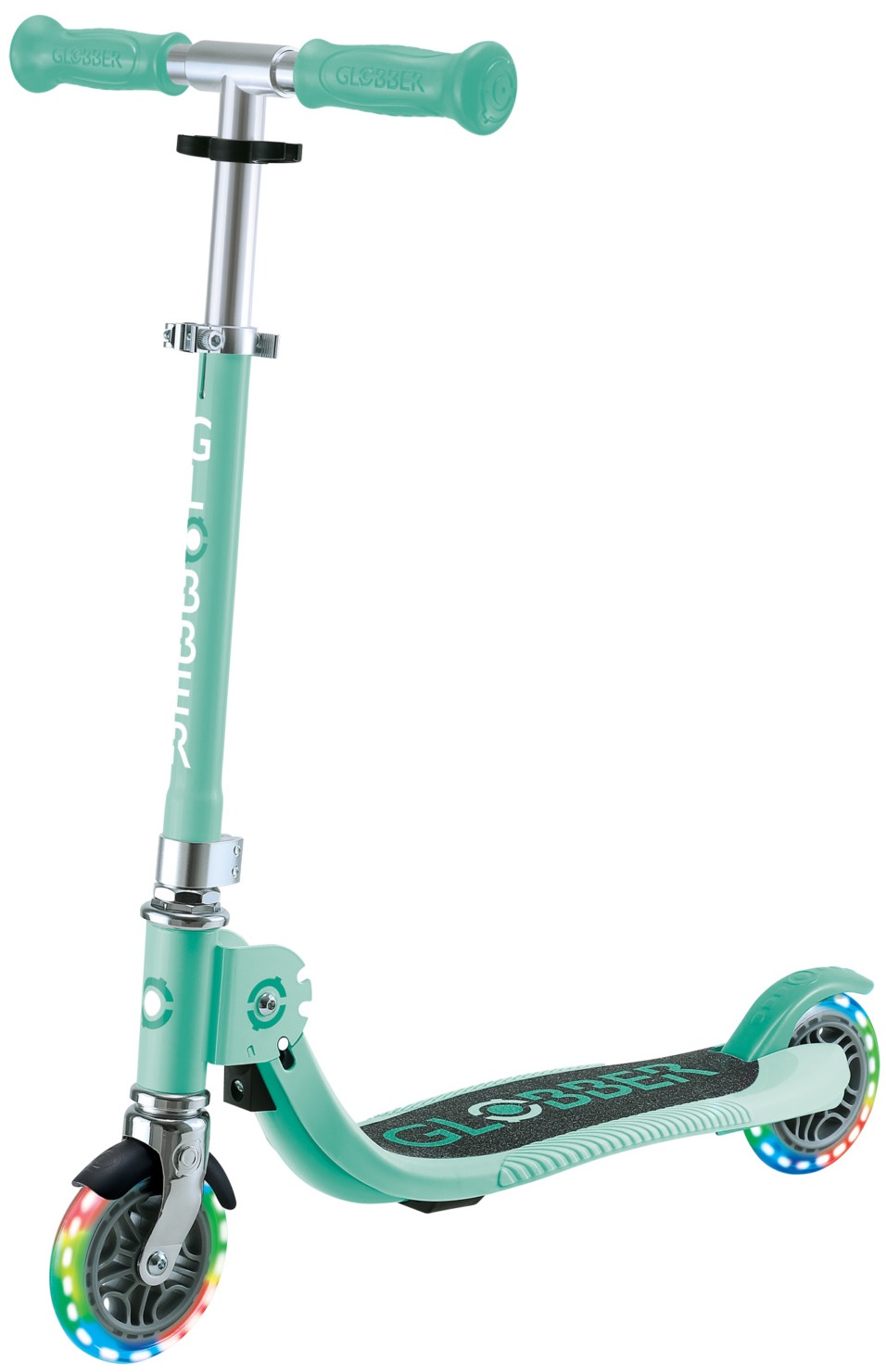 Trotinetă pentru copii  Globber - Flow Foldable Junior Lights, mentă
