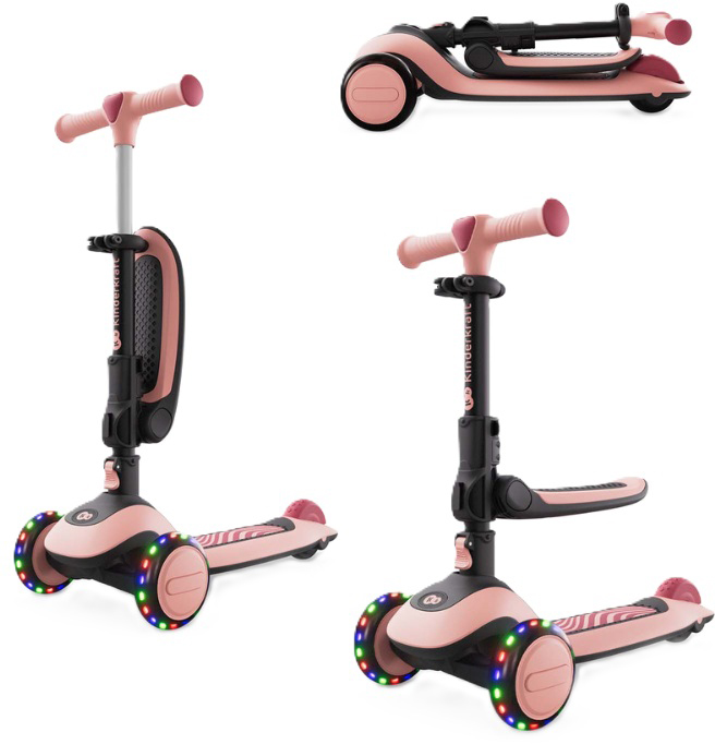 Trotinetă pentru copii KinderKraft - Halley 2, Rose Pink