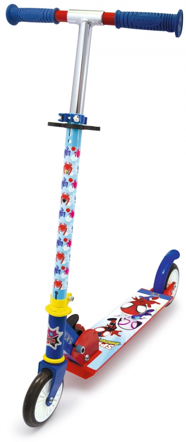 Trotinetă pentru copii Smoby - Spidey, pliabil