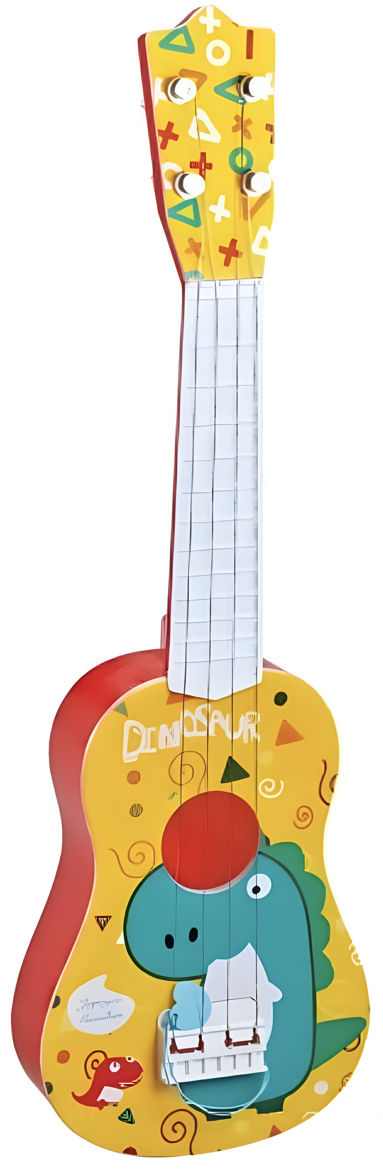 Chitară colorată pentru copii Sonne - Dino Harmonica Pro, 55 cm