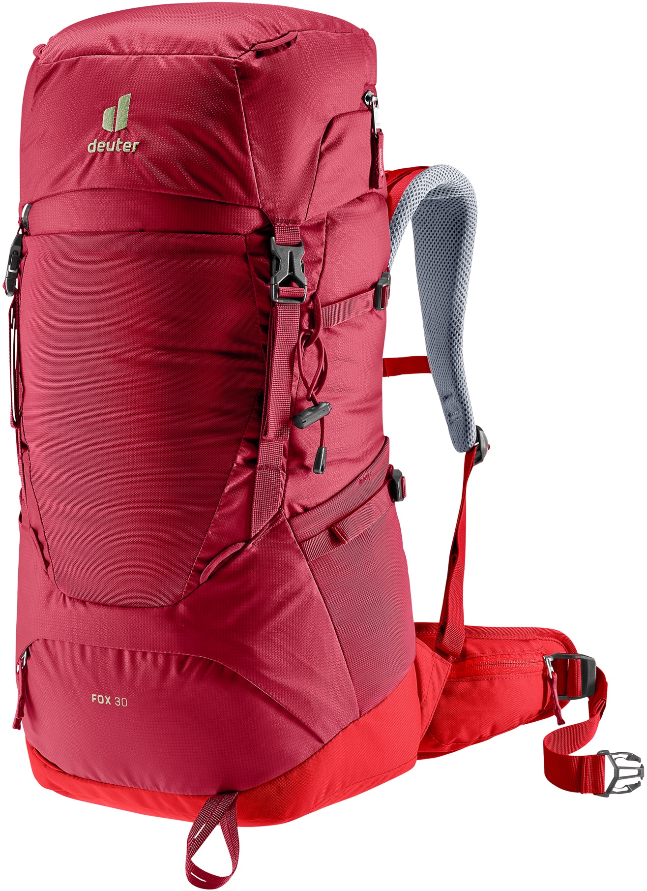 Rucsac turistic pentru copii Deuter - Fox , 30+4 L, roşu