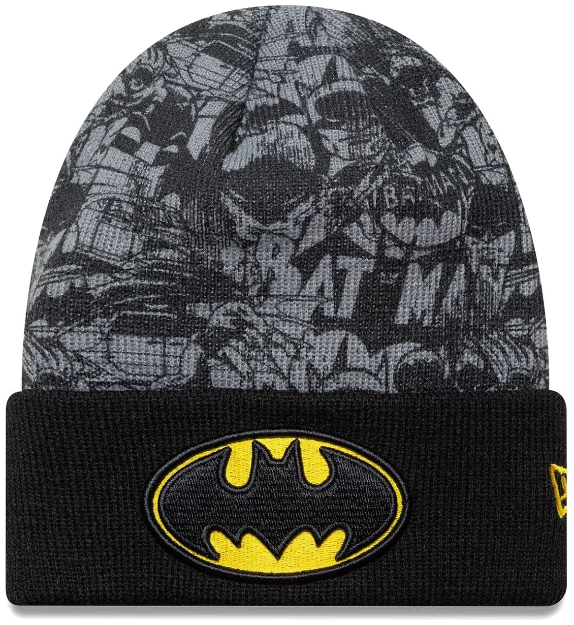 Căciulă de iarnă pentru copii New Era - DC Batman Youth, negru