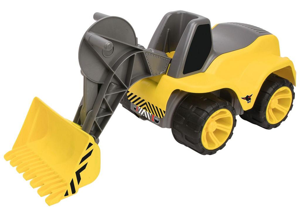 Excavator pentru călărie BIG Power Worker - Încărcător mare, galben