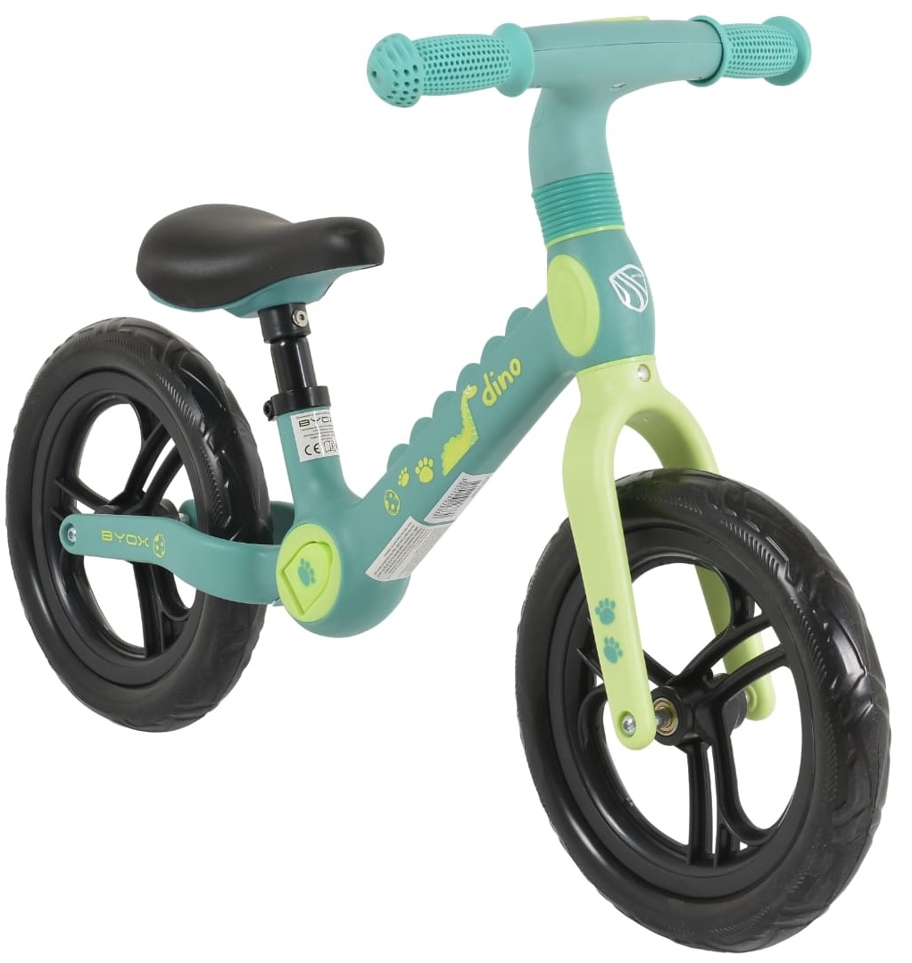 Bicicletă de echilibru pentru copii Byox - Dino, Verde