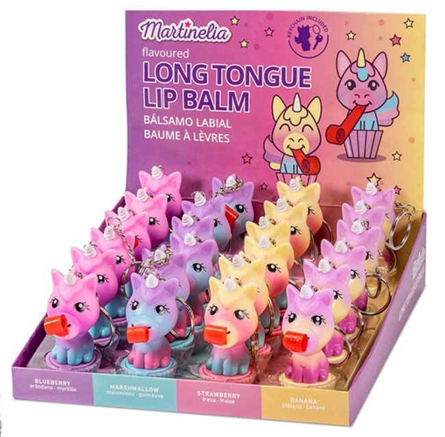 Balsam de buze-breloc pentru copii Martinelia Little Unicorn - Sortiment