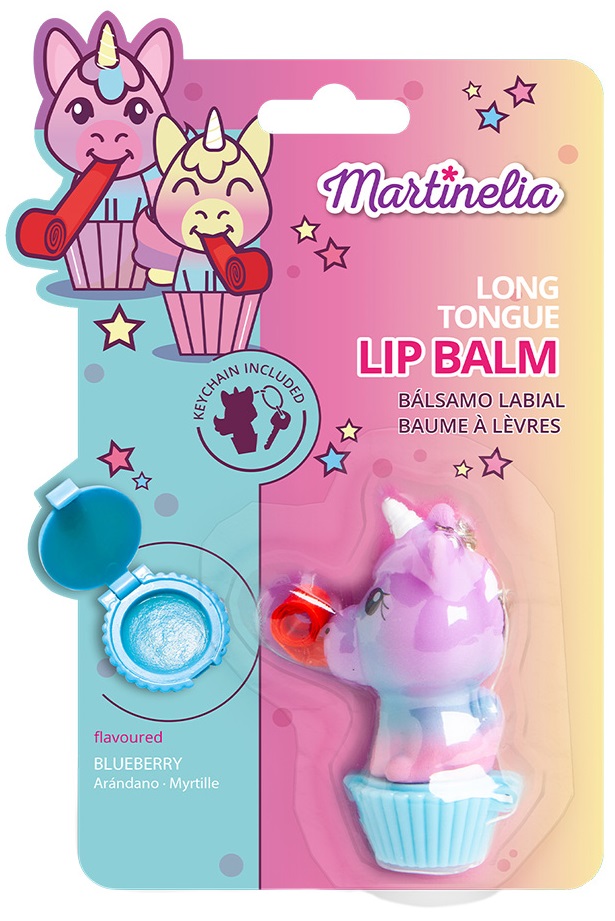 Balsam de buze-breloc pentru copii Martinelia Little Unicorn - Sortiment, blister