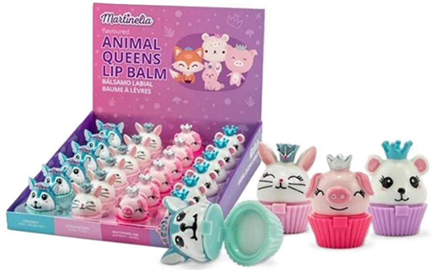 Balsam de buze pentru copii Martinelia - Animal Queens, sortiment