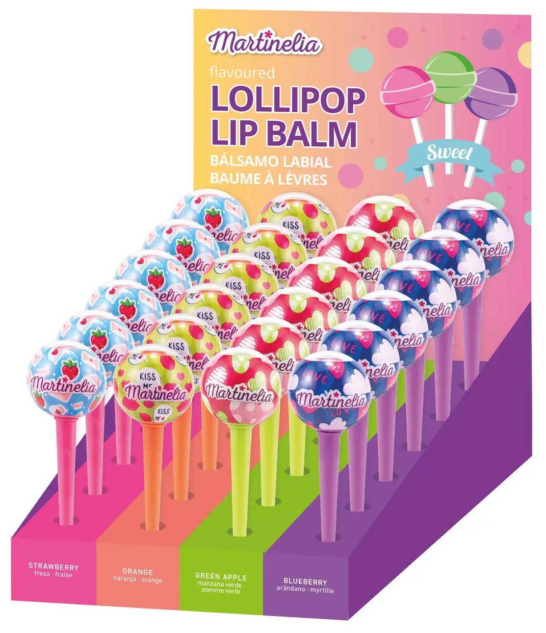 Balsam de buze pentru copii Martinelia - Lollipop, sortiment