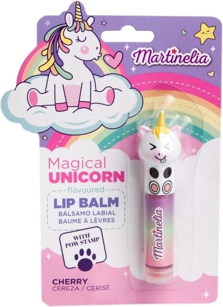 Balsam de buze pentru copii Martinelia - Unicorn Magic, cu stampilă