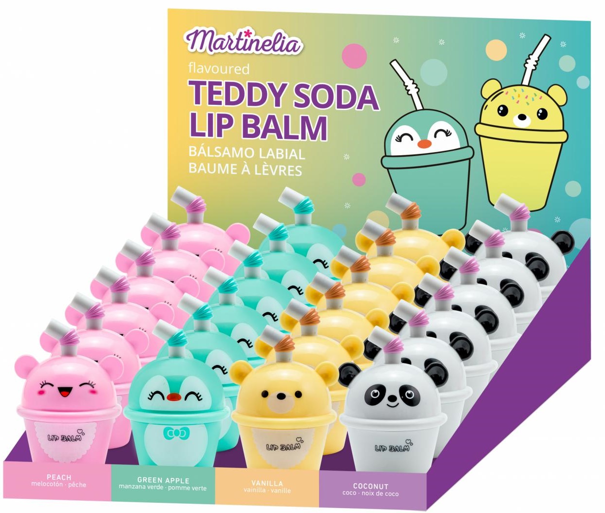 Balsam de buze pentru copii Martinelia - Teddy soda , asortiment