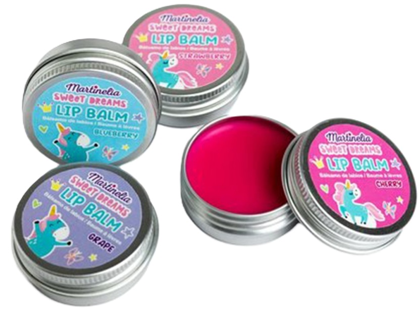 Balsam de buze pentru copii in cutie Martinelia Little Unicorn - Sweet dreams, Sortiment