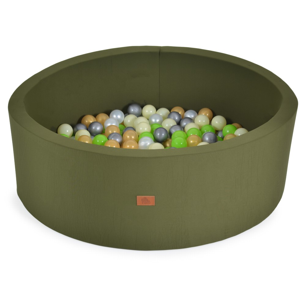 Piscină pentru copii Moni Toys - Cu 200 de bile, verde închis