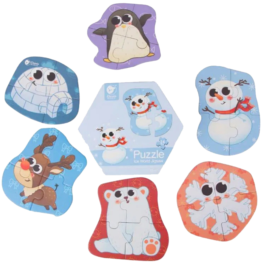 Puzzle din lemn pentru copii Classic World - basm cu zăpadă