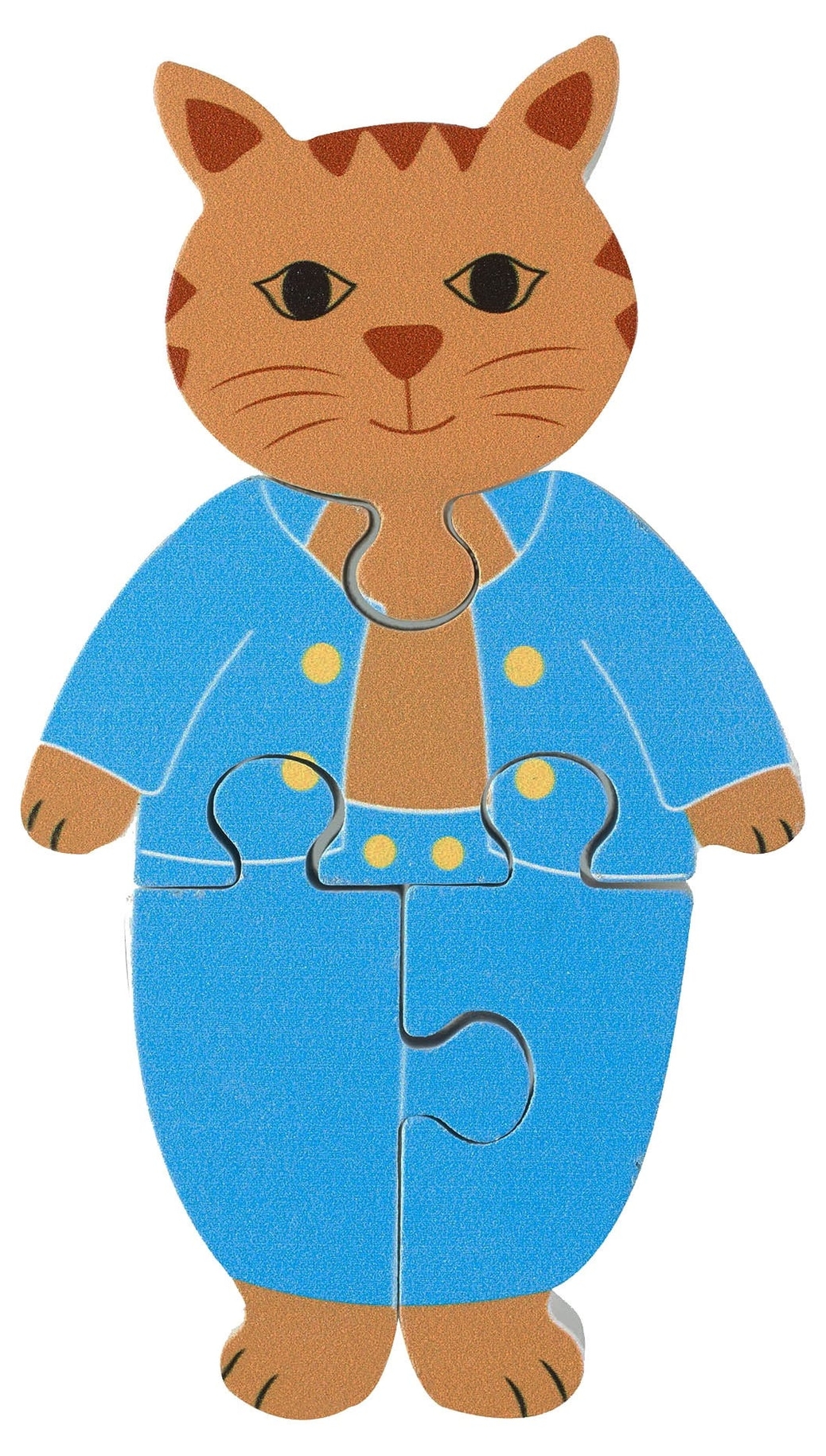 Puzzle din lemn pentru copii Orange Tree Toys din 4 piese - Pisoiul Tom