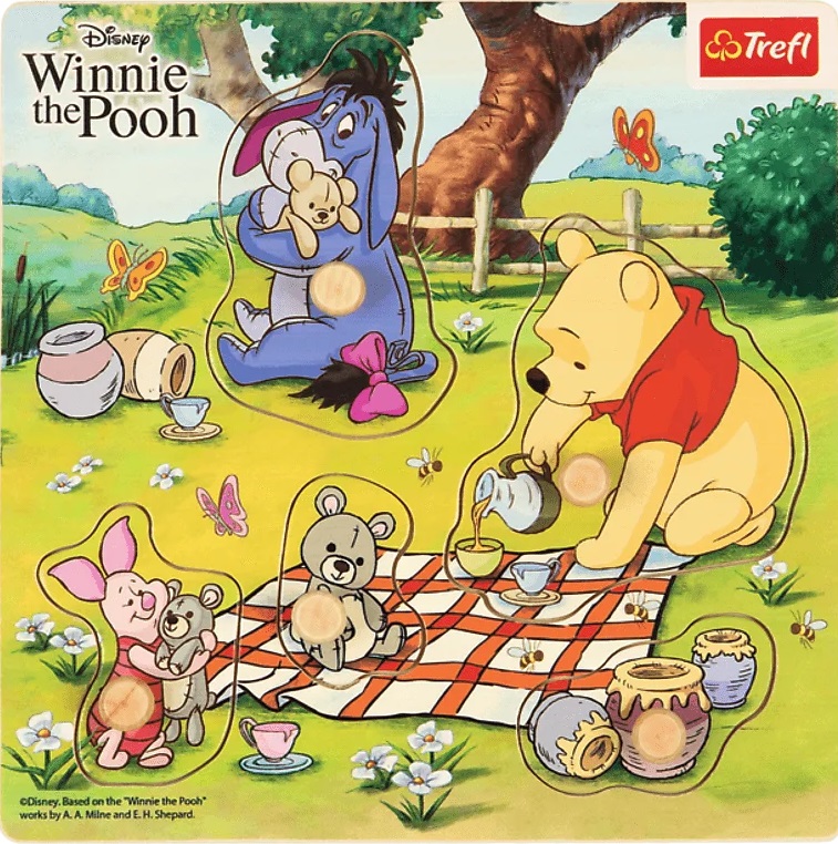 Puzzle din lemn pentru copii Trefl - Winnie the Pooh