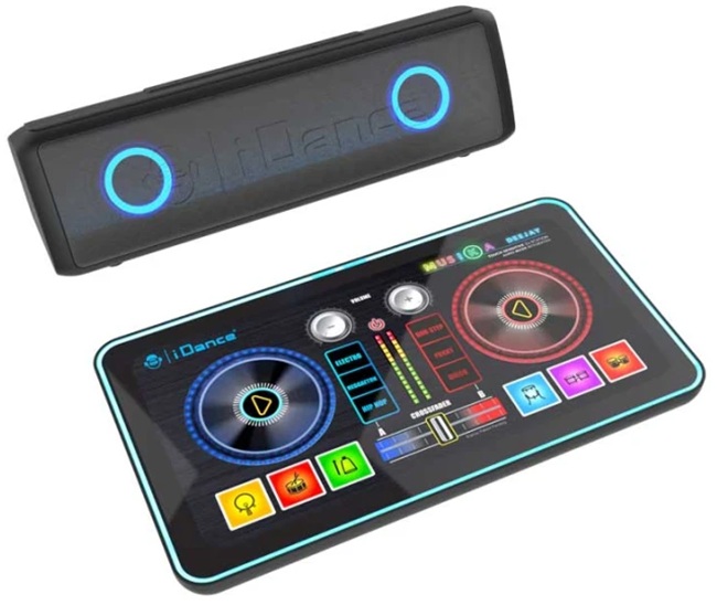 Tabletă DJ pentru copii iDance, 2 playere, 12 sunete