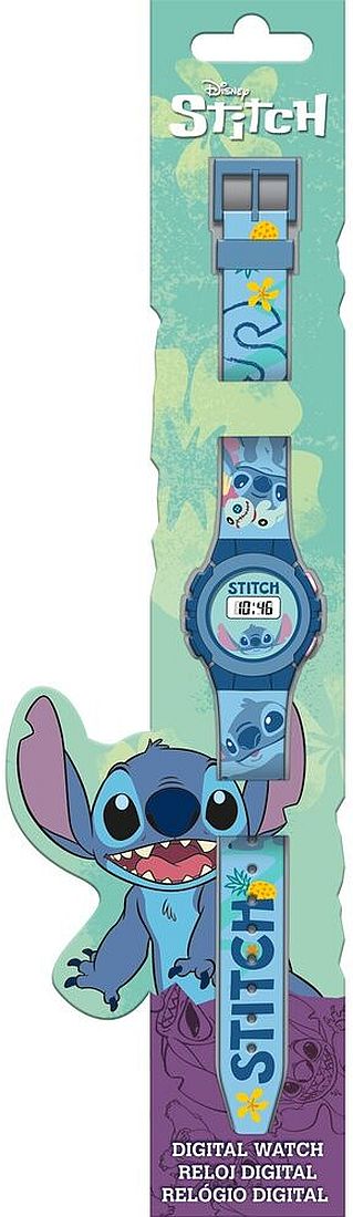 Ceas digital pentru copii  Kids Licensing Stitch - Blue