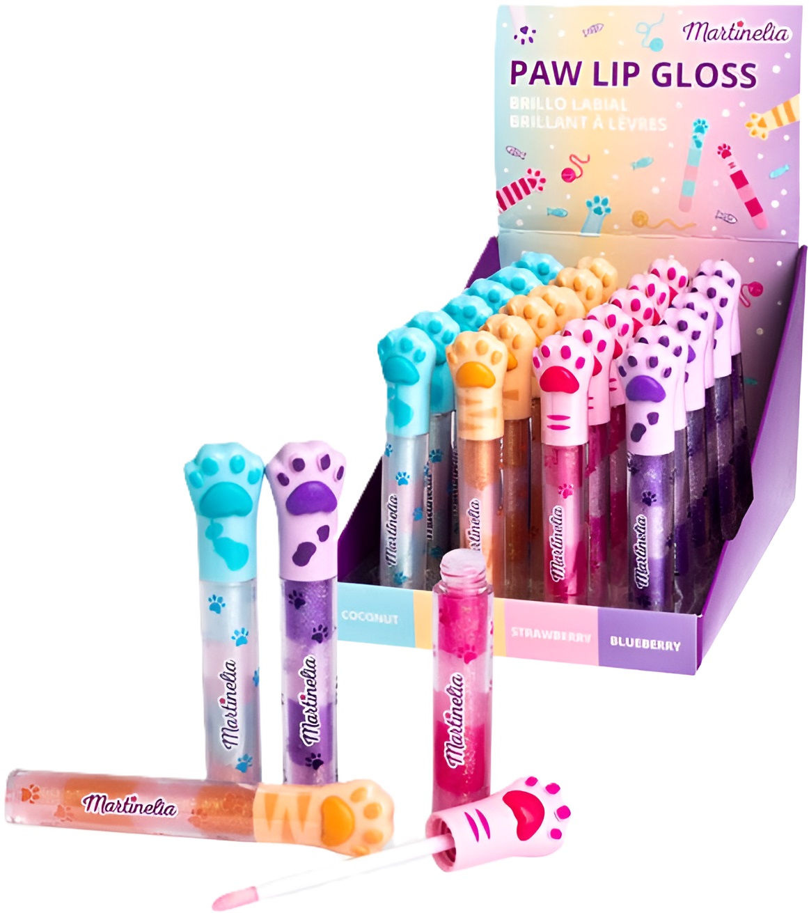 Luciu de buze pentru copii Martinelia - Cat Paw, sortiment